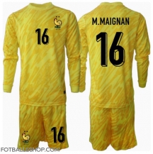 Frankrike Mike Maignan #16 Keeper Replika Hjemmedrakt Barn EM 2024 Langermet (+ bukser)