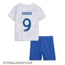 Frankrike Olivier Giroud #9 Replika Bortedrakt Barn VM 2022 Kortermet (+ bukser)