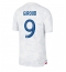 Frankrike Olivier Giroud #9 Replika Bortedrakt VM 2022 Kortermet