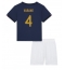 Frankrike Raphael Varane #4 Replika Hjemmedrakt Barn VM 2022 Kortermet (+ bukser)