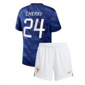 Frankrike Rayan Cherki #24 Replika Hjemmedrakt Barn VM 2026 Kortermet (+ bukser)