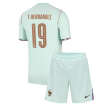 Frankrike Theo Hernandez #19 Replika Bortedrakt Barn VM 2026 Kortermet (+ bukser)