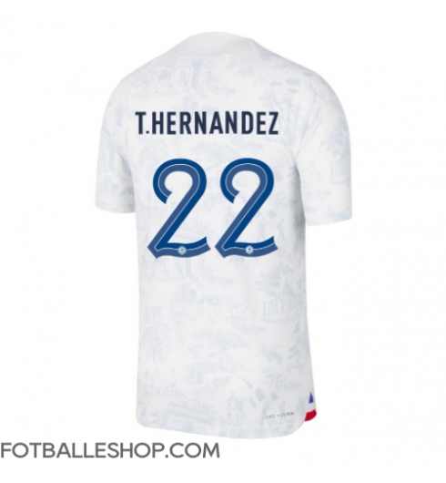 Frankrike Theo Hernandez #22 Replika Bortedrakt VM 2022 Kortermet
