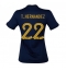 Frankrike Theo Hernandez #22 Replika Hjemmedrakt Dame VM 2022 Kortermet