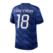 Frankrike Warren Zaire-Emery #18 Replika Hjemmedrakt VM 2026 Kortermet