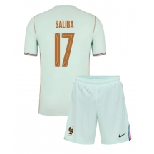Frankrike William Saliba #17 Replika Bortedrakt Barn VM 2026 Kortermet (+ bukser)