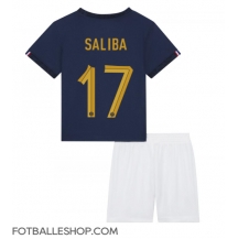 Frankrike William Saliba #17 Replika Hjemmedrakt Barn VM 2022 Kortermet (+ bukser)