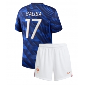 Frankrike William Saliba #17 Replika Hjemmedrakt Barn VM 2026 Kortermet (+ bukser)