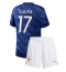 Frankrike William Saliba #17 Replika Hjemmedrakt Barn VM 2026 Kortermet (+ bukser)