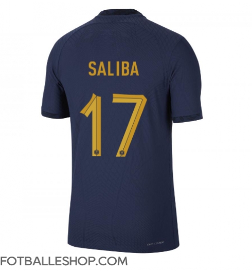Frankrike William Saliba #17 Replika Hjemmedrakt VM 2022 Kortermet
