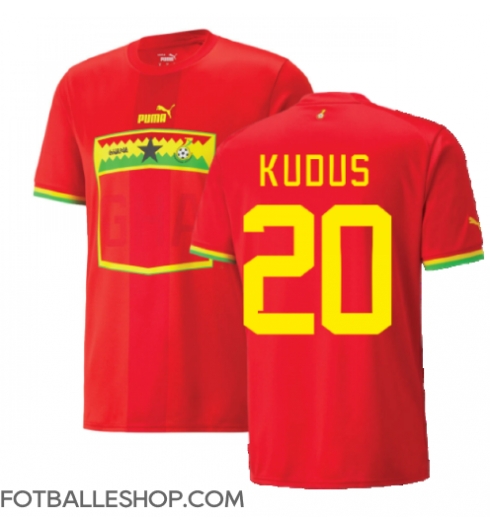 Ghana Mohammed Kudus #20 Replika Bortedrakt VM 2022 Kortermet