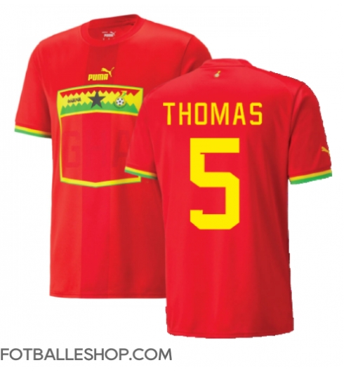 Ghana Thomas Partey #5 Replika Bortedrakt VM 2022 Kortermet