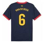 Girona Donny van de Beek #6 Replika Bortedrakt 2024-25 Kortermet
