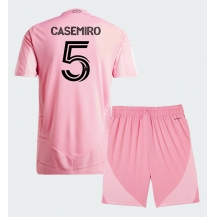 Inter Miami Casemiro #5 Replika Hjemmedrakt Barn 2026-27 Kortermet (+ bukser)