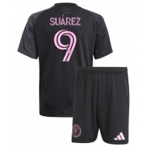 Inter Miami Luis Suarez #9 Replika Bortedrakt Barn 2025-26 Kortermet (+ bukser)