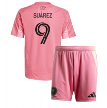 Inter Miami Luis Suarez #9 Replika Hjemmedrakt Barn 2025-26 Kortermet (+ bukser)