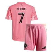 Inter Miami Rodrigo De Paul #7 Replika Hjemmedrakt Barn 2025-26 Kortermet (+ bukser)