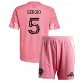 Inter Miami Sergio Busquets #5 Replika Hjemmedrakt Barn 2025-26 Kortermet (+ bukser)