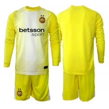 Inter Milan Keeper Replika Bortedrakt Barn 2025-26 Langermet (+ bukser)