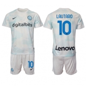 Inter Milan Lautaro Martinez #10 Replika Bortedrakt Barn 2022-23 Kortermet (+ bukser)