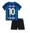 Inter Milan Lautaro Martinez #10 Replika Hjemmedrakt Barn 2022-23 Kortermet (+ bukser)