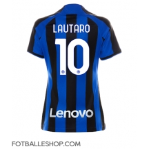 Inter Milan Lautaro Martinez #10 Replika Hjemmedrakt Dame 2022-23 Kortermet