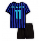 Inter Milan Luis Henrique #11 Replika Hjemmedrakt Barn 2025-26 Kortermet (+ bukser)