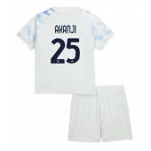 Inter Milan Manuel Akanji #25 Replika Bortedrakt Barn 2025-26 Kortermet (+ bukser)