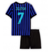 Inter Milan Piotr Zielinski #7 Replika Hjemmedrakt Barn 2025-26 Kortermet (+ bukser)