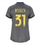 Inter Milan Yann Bisseck #31 Replika Tredjedrakt Dame 2026-27 Kortermet