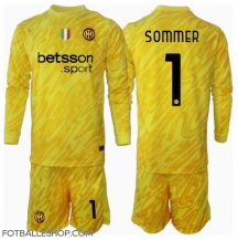 Inter Milan Yann Sommer #1 Keeper Replika Bortedrakt Barn 2024-25 Langermet (+ bukser)
