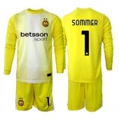 Inter Milan Yann Sommer #1 Keeper Replika Bortedrakt Barn 2025-26 Langermet (+ bukser)