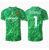 Inter Milan Yann Sommer #1 Keeper Replika Hjemmedrakt 2024-25 Kortermet