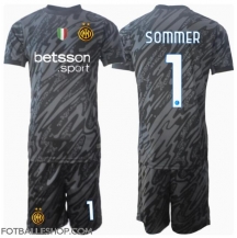Inter Milan Yann Sommer #1 Keeper Replika Tredjedrakt Barn 2024-25 Kortermet (+ bukser)