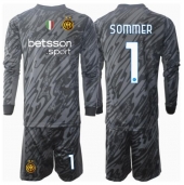 Inter Milan Yann Sommer #1 Keeper Replika Tredjedrakt Barn 2024-25 Langermet (+ bukser)