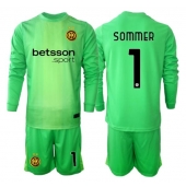 Inter Milan Yann Sommer #1 Keeper Replika Tredjedrakt Barn 2025-26 Langermet (+ bukser)