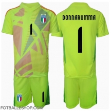 Italia Gianluigi Donnarumma #1 Keeper Replika Hjemmedrakt Barn EM 2024 Kortermet (+ bukser)