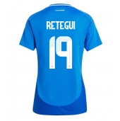 Italia Mateo Retegui #19 Replika Hjemmedrakt Dame EM 2024 Kortermet