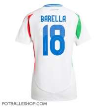 Italia Nicolo Barella #18 Replika Bortedrakt Dame EM 2024 Kortermet
