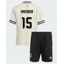 Japan Daichi Kamada #15 Replika Bortedrakt Barn VM 2026 Kortermet (+ bukser)