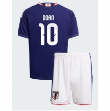 Japan Ritsu Doan #10 Replika Hjemmedrakt Barn VM 2026 Kortermet (+ bukser)