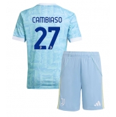 Juventus Andrea Cambiaso #27 Replika Bortedrakt Barn 2025-26 Kortermet (+ bukser)