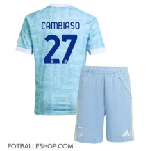 Juventus Andrea Cambiaso #27 Replika Bortedrakt Barn 2025-26 Kortermet (+ bukser)