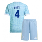 Juventus Federico Gatti #4 Replika Bortedrakt Barn 2025-26 Kortermet (+ bukser)
