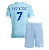 Juventus Francisco Conceicao #7 Replika Bortedrakt Barn 2025-26 Kortermet (+ bukser)