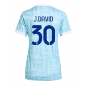 Juventus Jonathan David #30 Replika Bortedrakt Dame 2025-26 Kortermet
