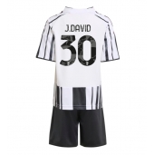 Juventus Jonathan David #30 Replika Hjemmedrakt Barn 2025-26 Kortermet (+ bukser)