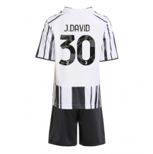 Juventus Jonathan David #30 Replika Hjemmedrakt Barn 2025-26 Kortermet (+ bukser)