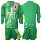 Juventus Keeper Replika Bortedrakt Barn 2024-25 Langermet (+ bukser)