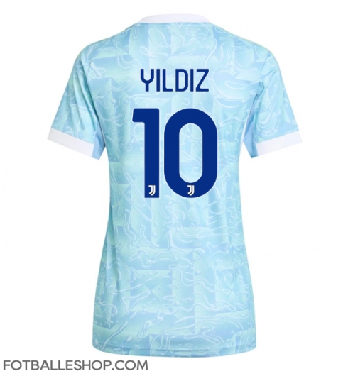 Juventus Kenan Yildiz #10 Replika Bortedrakt Dame 2025-26 Kortermet Juventus Kenan Yildiz #10 Replika Bortedrakt Dame 2025-26 Kortermet